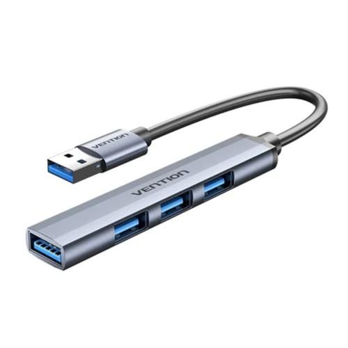 Vention 4-in-1 USB 3.0 Mini Hub - Gray Metal Type USB 3.0 to USB 3.0 / USB 2.0 Carousel 1