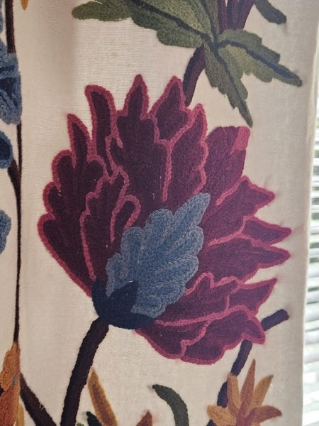Hand embroidered fabric Carousel 2