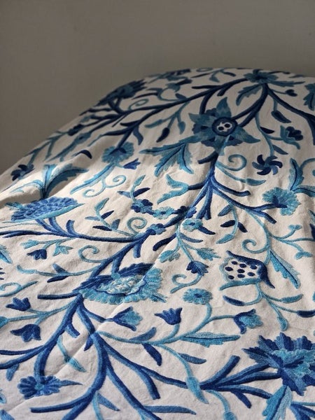 Hand embroidered fabric Carousel 3