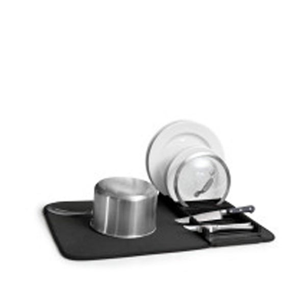 Umbra UDry Dish Drying Mat Black Carousel 1