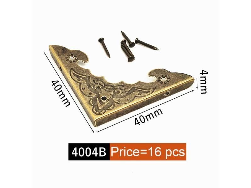 8/16/20/40pcs Antique Box Corner Protector Vintage Jewelry Wooden Box Carousel 1
