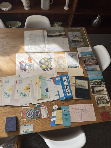 Shipping Ephemera - Menus, Certificates, Tickets Etc - Rare Mix 2 Carousel 1