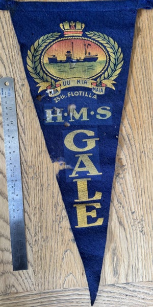 Ship Pennant HMS Gale - Extremely Rare Carousel 1
