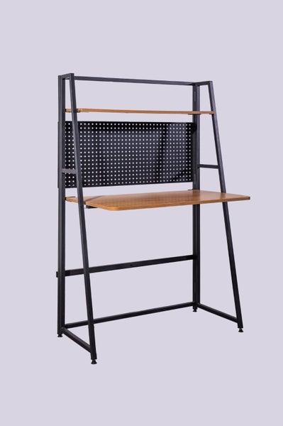 Garin desk with shelf Black Frame Carousel 1