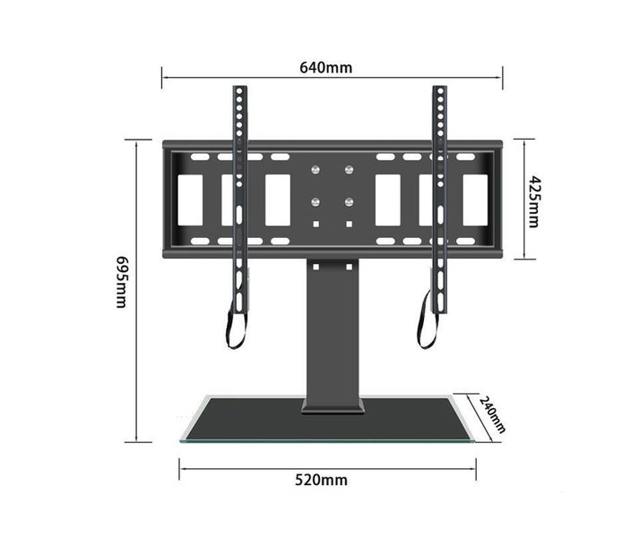 Brand New Universal Tabletop TV Stand Base Mount Bracket Fits 32-55 inch Carousel 2