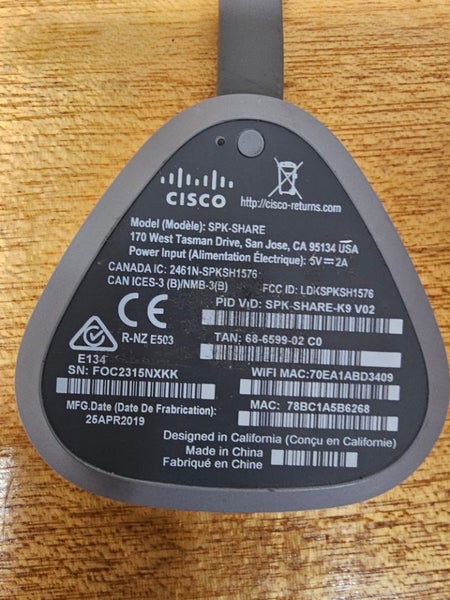 Cisco webex SPK-SHARE Carousel 2