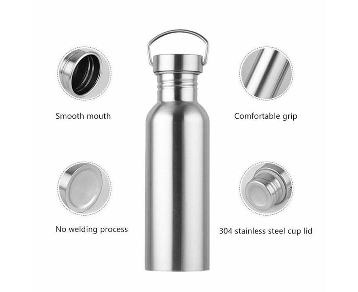 Stainless Steel Water Bottle Cycling Wide Mouth Metal Sports & Gym Drink Flas Carousel 7