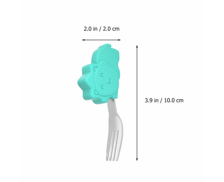 Stainless Steel Spoon Kids Spoons Fork Children Tableware Baby Training Carousel 2