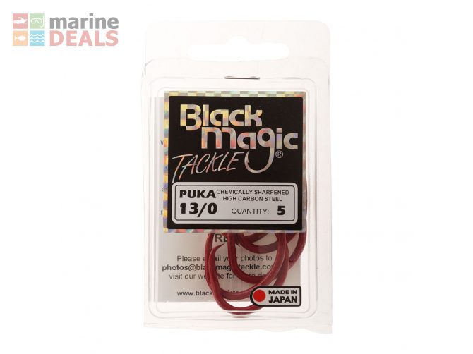 Black Magic Puka Hooks 13/0 Qty 5 Carousel 2