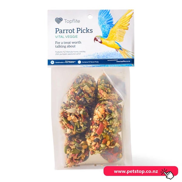 Topflite Parrot Picks - Vital Veg 10pk Carousel 1