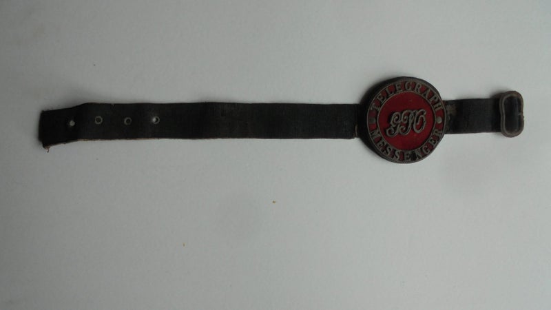 Telegraph Messengers arm band. General Post Office, Victorian period Carousel 2