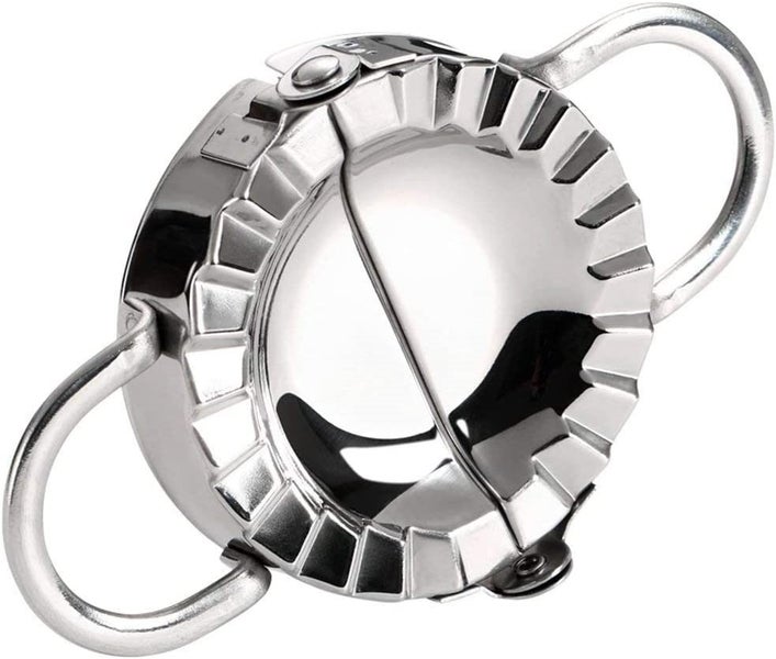Stainless Steel Dumpling Maker Dough Cutter Ravioli Pie Press, Pierogi Wrap P Carousel 2