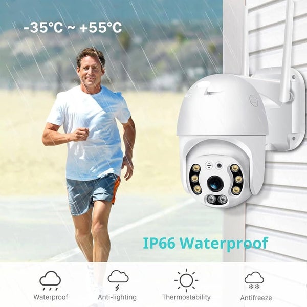 Outdoor Waterproof Security Wireless Cam & Mini Doorbell CCTV App Control Camera Carousel 2