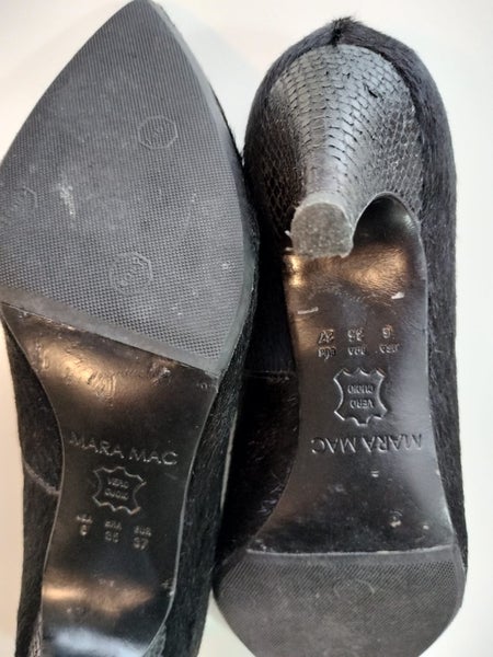 Mara Mac Designer Haircalf Leather Heels – Size 37/6-6.5– Excellent Condition64584721943810114