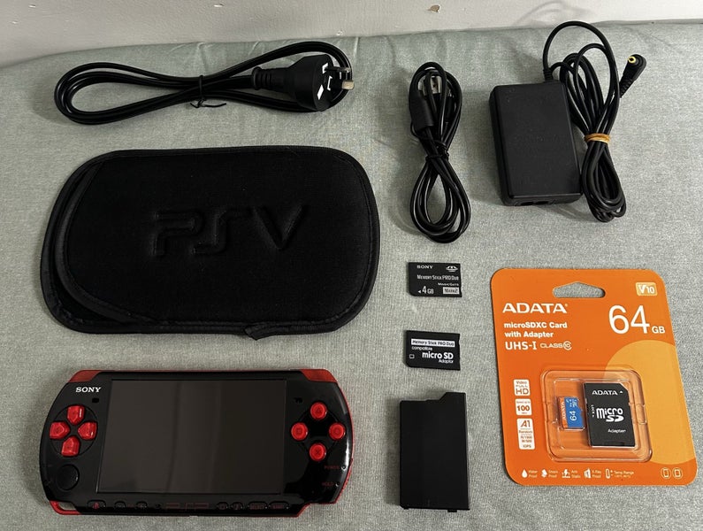 PlayStation Portable (PSP) 3000 – Black & Red (God of War) | 64GB | Fully Set Up Carousel 1
