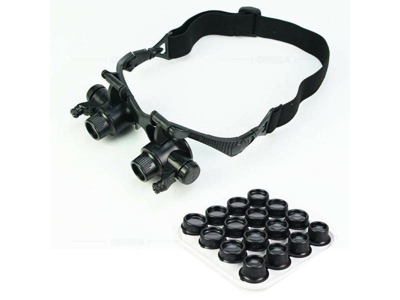 Magnifying Glasses With Led Lights Lamp Interchangeable Lens Tool Repair Carousel 1