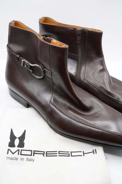 Moreschi Designer Leather Boots Carousel 1