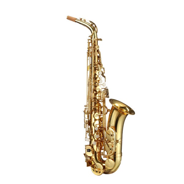 Melodic Saxophone Sax Eb Be Alto E Flat Brass w/ Mouthpiece for Student Beginner Carousel 20