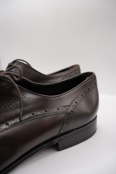 Dolce & Gabbana Chocolate Leather Lace-up Dress Shoes63616994410241111