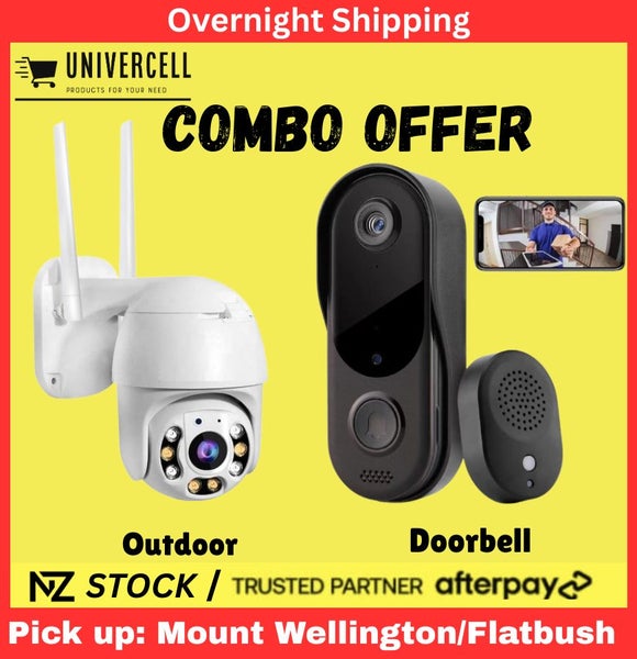 Outdoor Waterproof Security Wireless Cam & 2 Way Audio DOOR BELL CCTV CAMERA" Carousel 1