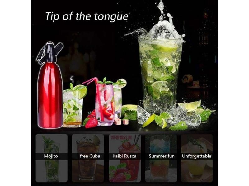 1L Aluminum Soda Siphon For Household Commercial Carbonated Water Carousel 1