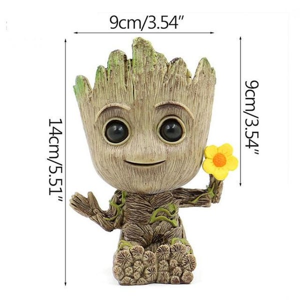 Hod Health & Home Little Groot Mini Flowerpot Plant Holder Desktop Decoration Carousel 2