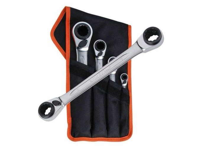 Bahco Ring Ratchet Spanner Set 4 Piece 8-27mm Carousel 2