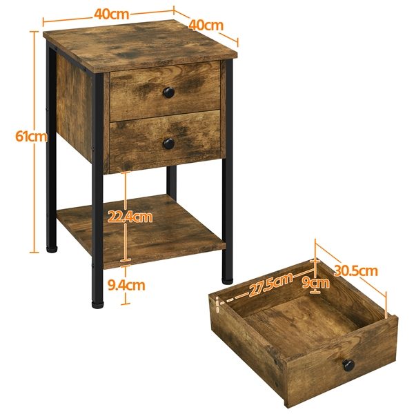 2-Drawer Side Table Carousel 2
