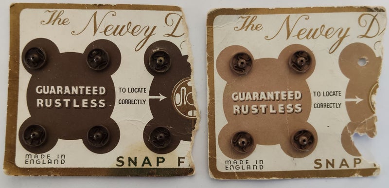 Vintage sewing notions original cards of press studs, poppers, snap fasteners Carousel 8