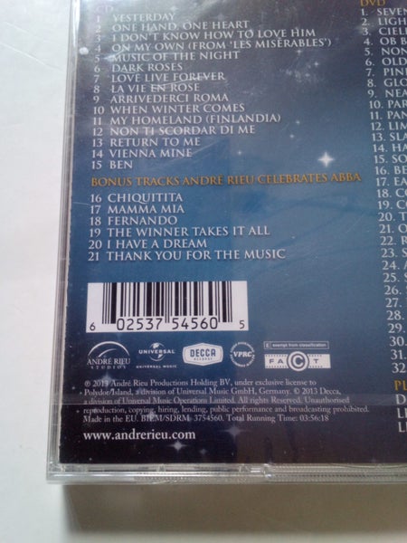 CD / DVD - ANDRE RIEU & his Johann Strauss Orchestra - BRAND NEW SEALED Carousel 7