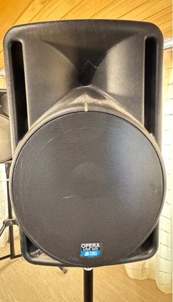 DB OPERA LIVE SERIES 405 ACTIVE PA SPEAKER PAIR WITH PROEL SPEAKER STANDS.63615754457987113