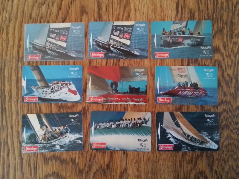 America's Cup Phonecards 1995 set unused Carousel 1