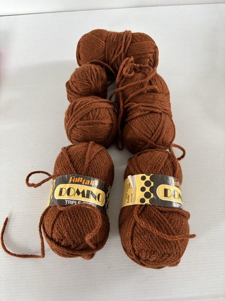 Wool balls - Fontana Domino Triple Crepe vintage - 281g Carousel 1