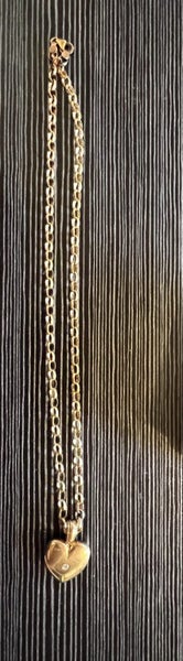 Gold Chain Belcher Heart Enhancer Pendant Diamond Carousel 5