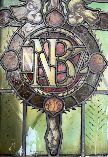 RARE AND IMPORTANT HISTORIC STAINED GLASS WINDOW FOR THE NBNZ BY WILLIAM MORRIS. Carousel 2