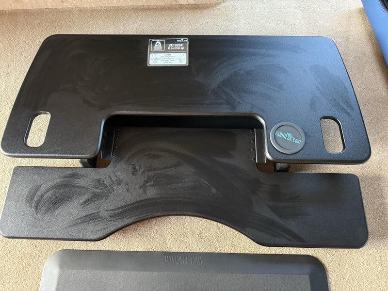 VariDesk Pro Plus 48 (Black) + Vari ActiveMat 36 – Excellent Condition Carousel 2