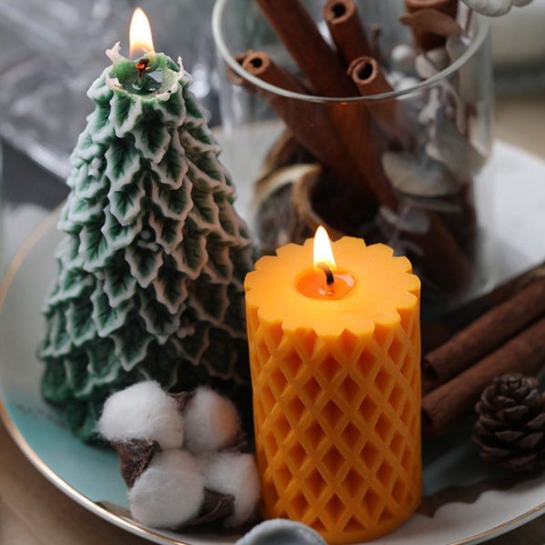 Silicone Molds Cylinder Candle Moulds Carousel 2