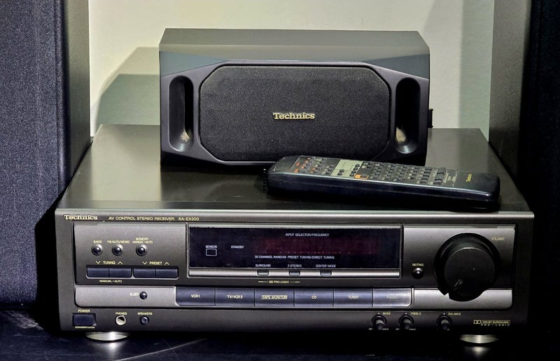 Technics SA-EX300 Stereo Receiver + 5 Speakers + Remote – MINT – $35063834503161345114