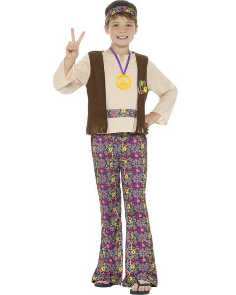 60s Flower Hippie Boys Costume Carousel 1