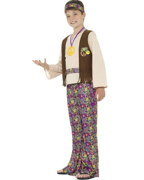 60s Flower Hippie Boys Costume Carousel 2