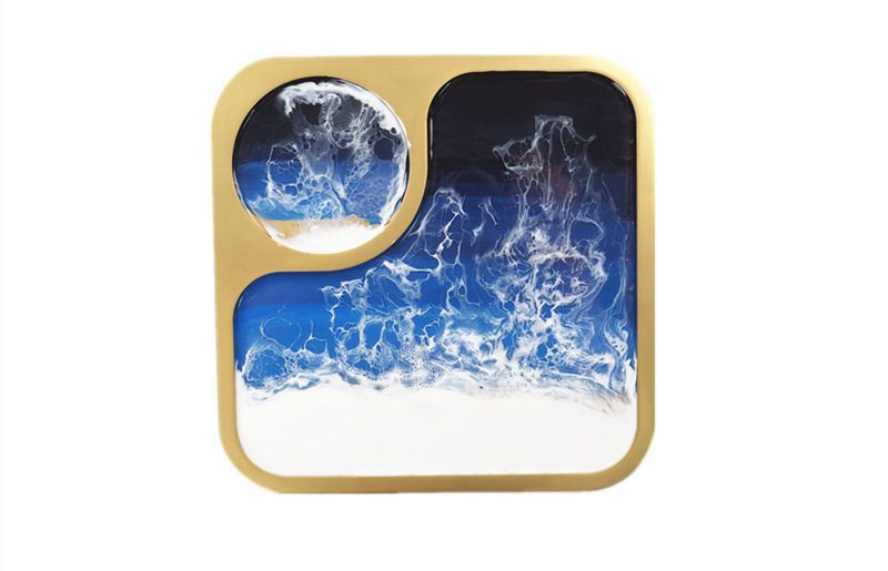 Serving Board Coaster Tray Epoxy Resin Mould Silicone Mold Carousel 6