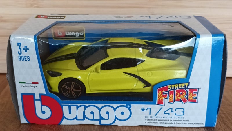 AUDI R8, LAMBORGHINI, JAGUAR F-TYPE, CHEVROLET CORVETTE, 4 MODELS BOXED, 1:43 Carousel 5