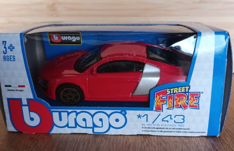 AUDI R8, LAMBORGHINI, JAGUAR F-TYPE, CHEVROLET CORVETTE, 4 MODELS BOXED, 1:43 Carousel 2