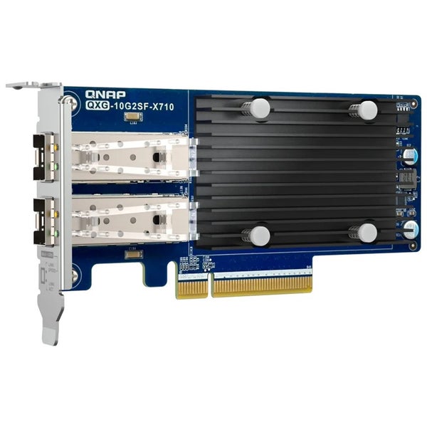 QNAP QXG-10G2T-X710 Two 10GbE Ports with SR-IOV and iSCSI, Block-based, Suppo... Carousel 1