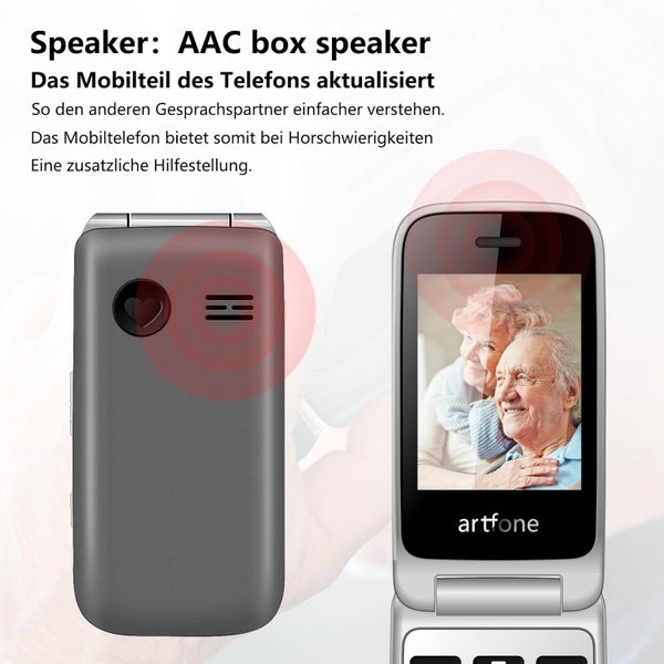 Unlocked Elderly Mobile Phone for Seniors, SOS Button, Big Button63624236519553112