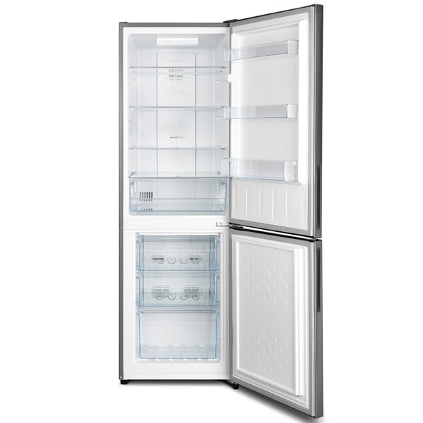 Vogue 540mm BMF Fridge Freezer 250L Black Stainless Steel 4 Star Carousel 2