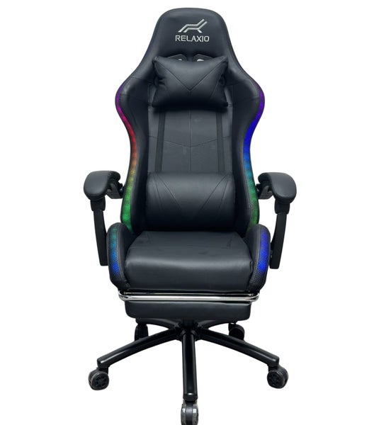 Gaming Chair With Headrest and Foot Rest With LED Light Snap Deal Carousel 6