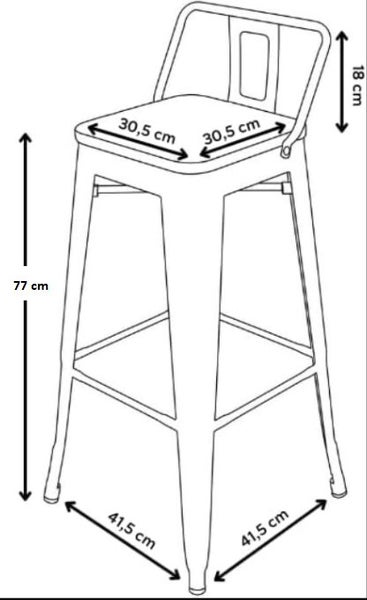 Dinning Chair Bar Stool Cafe Chair Stool Set of 4 PCs Snap Deal Carousel 6