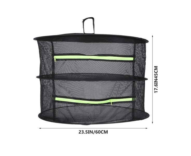 Two-layer Plant Drying Net Food Drying Mesh Two-layer Storage Bracket Drying Carousel 2