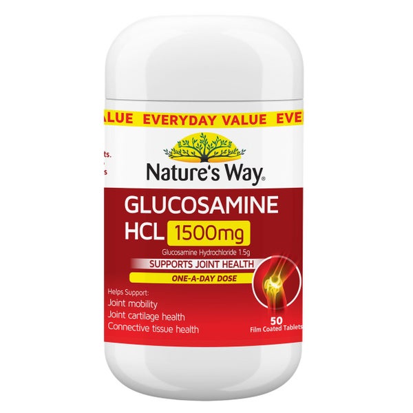 Nature's Way Everyday Value Glucosamine HCL 1500mg Tablets 50 Carousel 1
